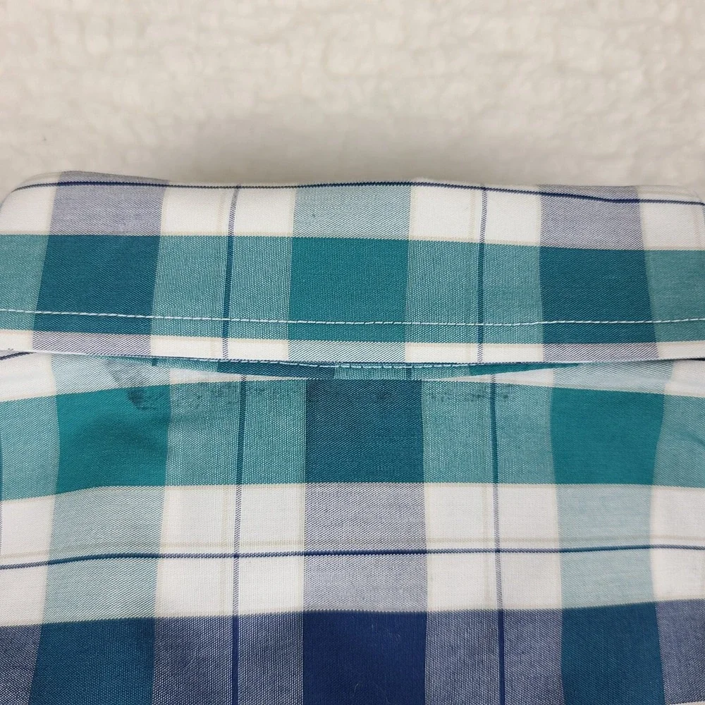 Banana Republic Shirt‎ Mens XL Blue Teal Tailored Slim Fit Dress Button Up *